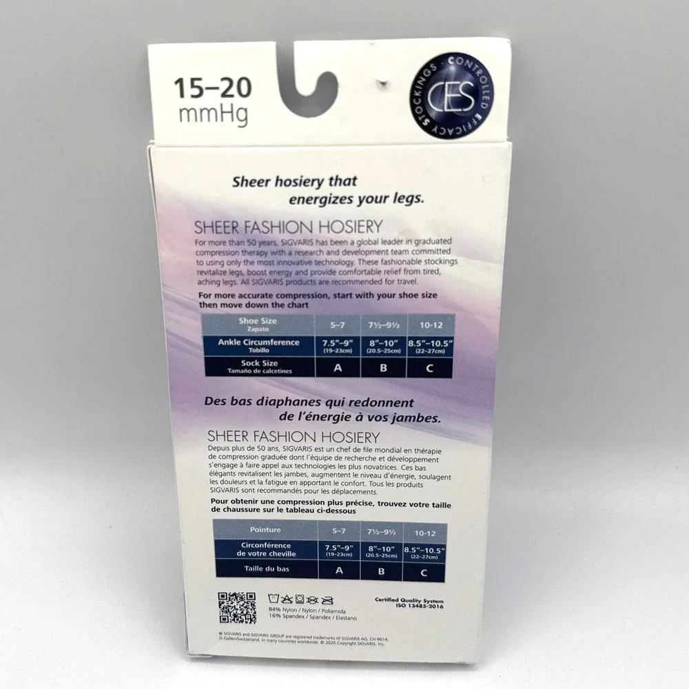 Sigvaris Well Being Compression Hosiery Womens Size A Knee High 15-20mmHg 7 Lot